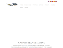 Tablet Screenshot of canaryislandsmarine.com
